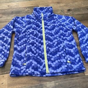 Columbia Kids Purple and White Fleece Jacket